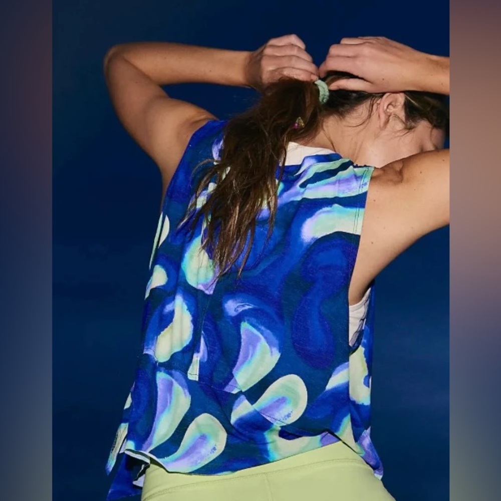 NWT FREE PEOPLE FP Women’s Tempo Printed Tank. Size Medium - Picture 2 of 5